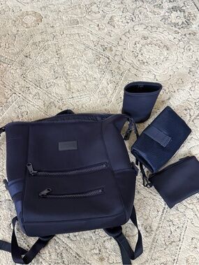 Dagne Dover Navy Diaper Bag Backpack with Accessories